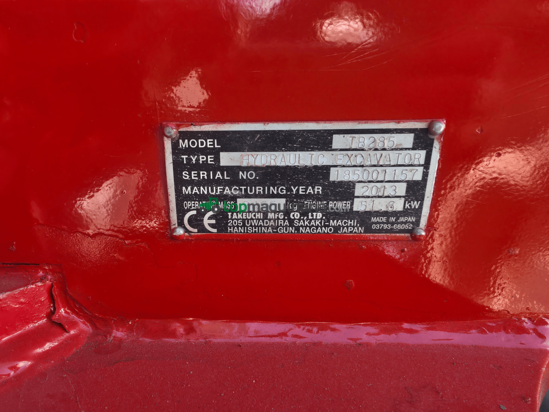 Excavadora - Takeuchi TB 285 