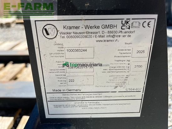 Telescopica - kramer - palettengabel 2700 kg 1200 mm