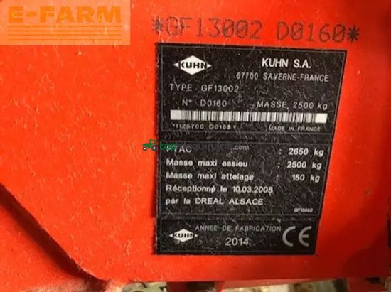 Henificador - Kuhn - gf 13002 g2