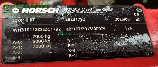 Grada de disco - Horsch - joker 8rt - vorführmaschine bj. 2025