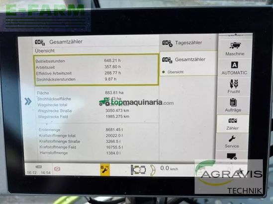 Cosechadora de Cereal - Claas - trion 660 terra trac allrad