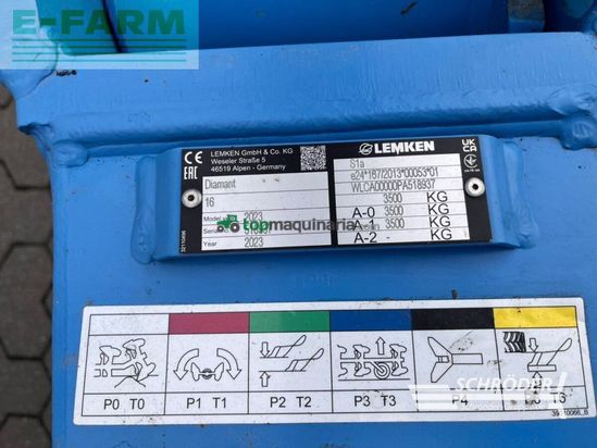 Arado - Lemken - diamant 16 v u - vorführer