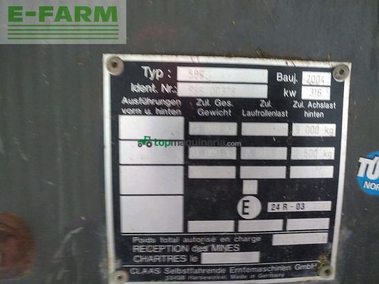 Cosechadora de Cereal - Claas - lexion 580 tt # allrad