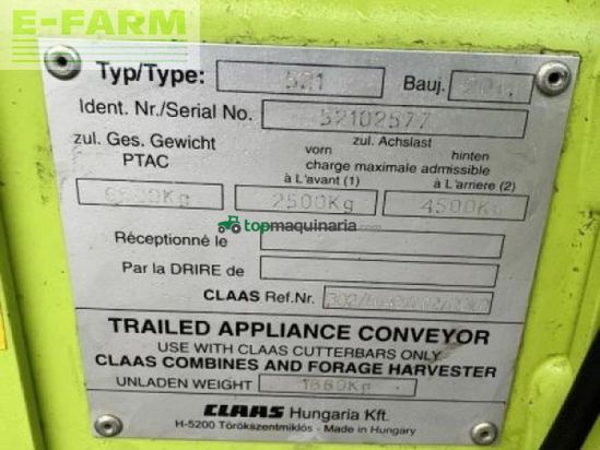 Cabezal - Claas - sw vario 1200 mit tw