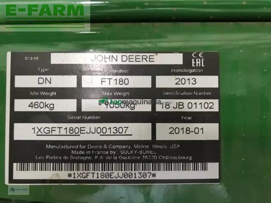 Combinado de siembra - John Deere - ft180