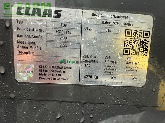 Cortacésped manual - Claas - disco 9700 rc as business drd