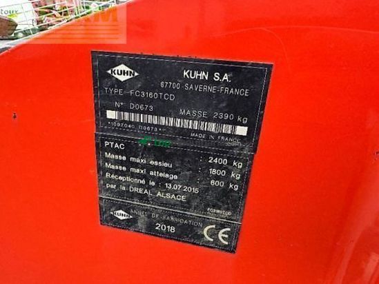 Cortacésped manual - Kuhn - fc 3160 tcd