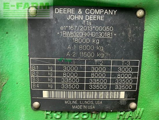 Tractor agrícola - John Deere - 8320