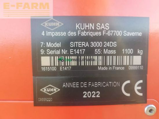 Combinado de siembra - Kuhn - sitera 3000