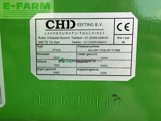 Atomizador - CHD - f7039 39m 7000l veldspuit