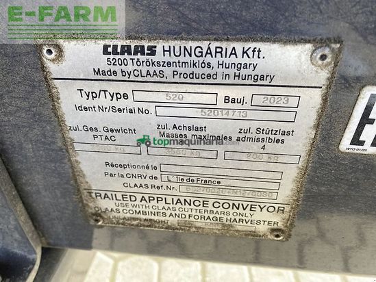 Cabezal - Claas - v 620 + tw