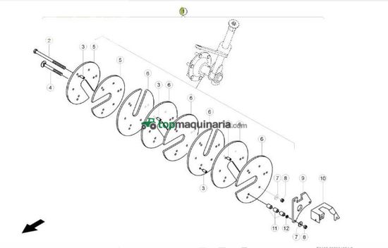 Henificador - Claas - radgewichte zubehör liner 17"