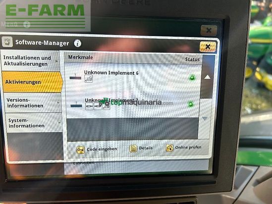 Tractor agrícola - John Deere - 8r370