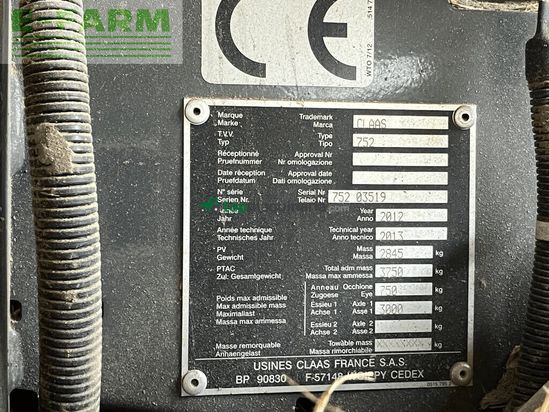 Empacadora gigant - Claas - variant 380 rf