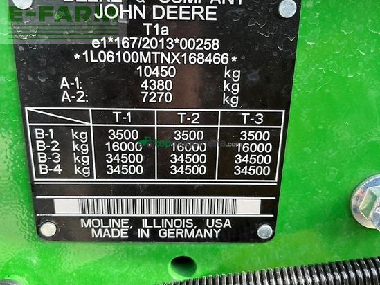 Tractor agrícola - John Deere - 6100 m