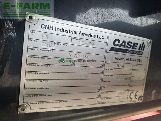 Cosechadora de Cereal - Case IH - axial flow 7250