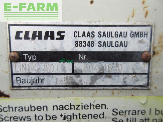 Rastrillo - Claas - l 780 l