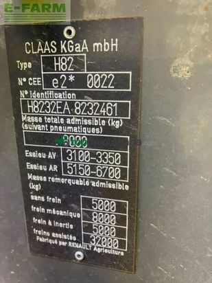 Tractor agrícola - Claas - ares 656 rz RZ