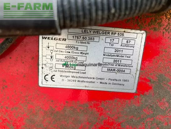 Empacadora gigant - Welger - rp535 master