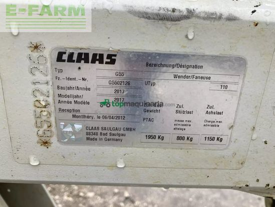 Henificador - Claas - volto 1100 t