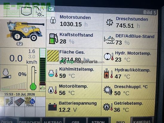 Cosechadora de Cereal - New Holland - cr 8.90