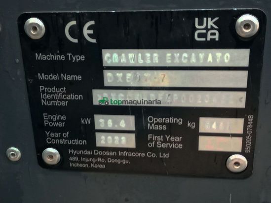 Miniexcavadora DEVELON DX50Z-7