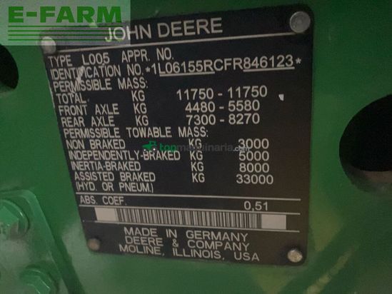 Tractor agrícola -  - 6155r