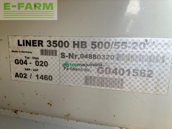 Henificador - Claas - LINER 3500