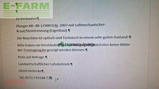 Cosechadora - arrancadora de patata - Ploeger - ar-4b