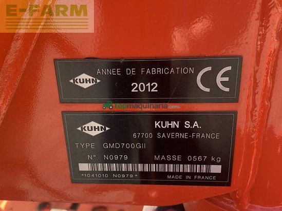 Cortacésped manual - Kuhn - gmd 700 g ii