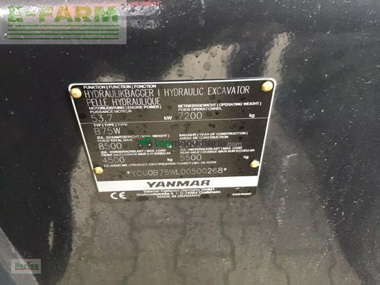 Excavadora - Yanmar - b75w/5