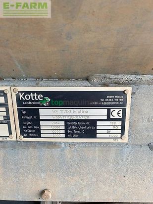 Cuba de purin - Kotte - ve 11700 ecoline