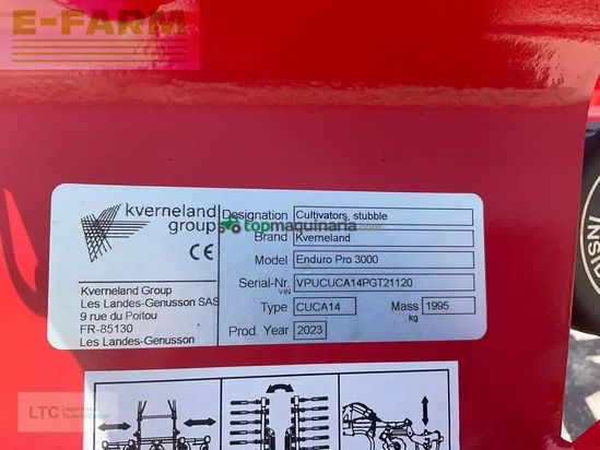 Cultivador - Kverneland - enduro pro 3000