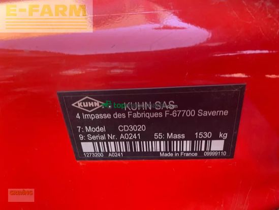 Grada de disco - Kuhn - cd3020