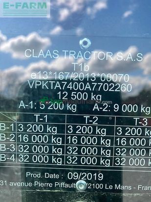 Tractor agrícola - Claas - arion 660 cmatic