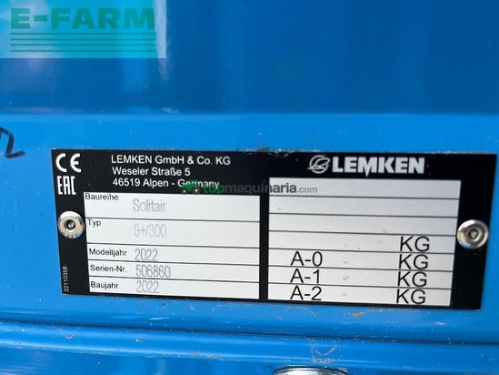 Sembradora - Lemken - zirkon 12/300 + solitair 9+/300