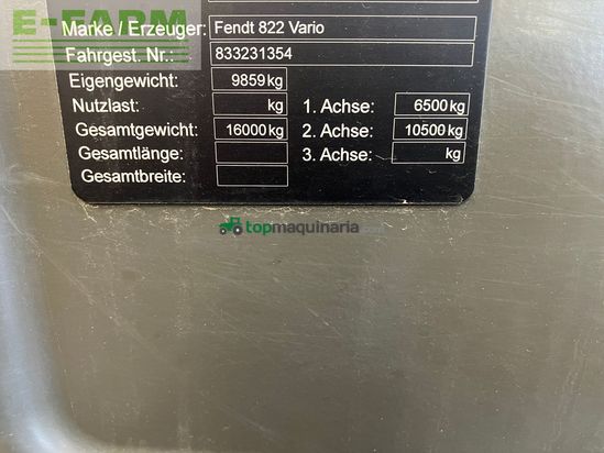 Tractor agrícola - Fendt - 822 Vario