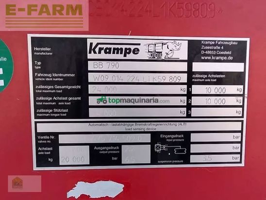 Volquet - Krampe - big body 790 *mit netzabdeckung*