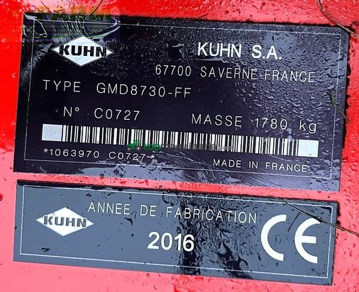 Cortacésped manual - Kuhn - gmd 8730-ff