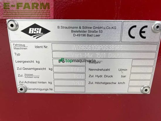 Remolqu esparcidor - Strautmann - vm 1501 d