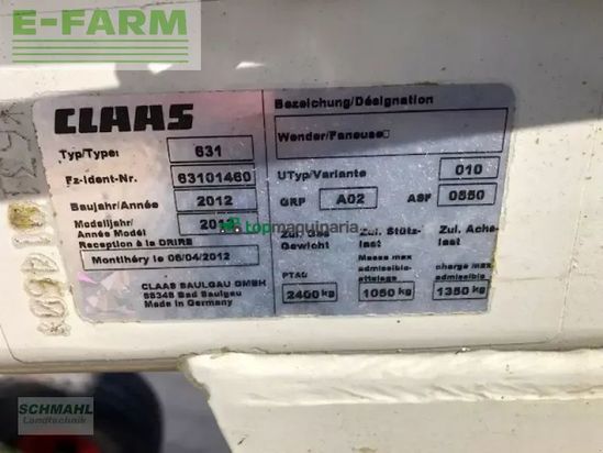 Henificador - Claas - volto 1320 t