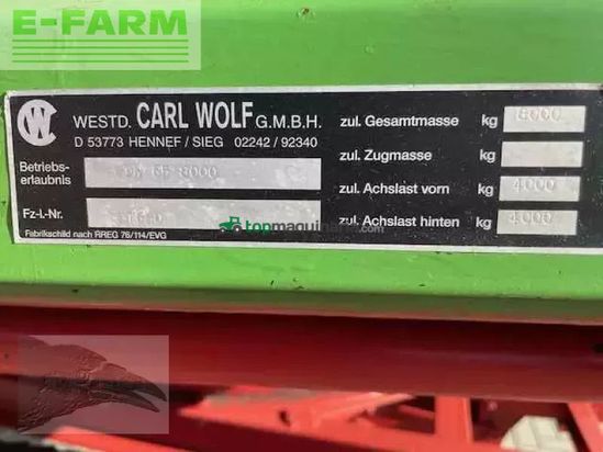 Remolqu agrícola -  - 8 to 3 seitenkipper 4 radbremse