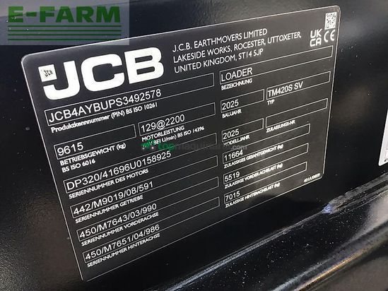 Telescopica - JCB - tm420s agri - stufe v