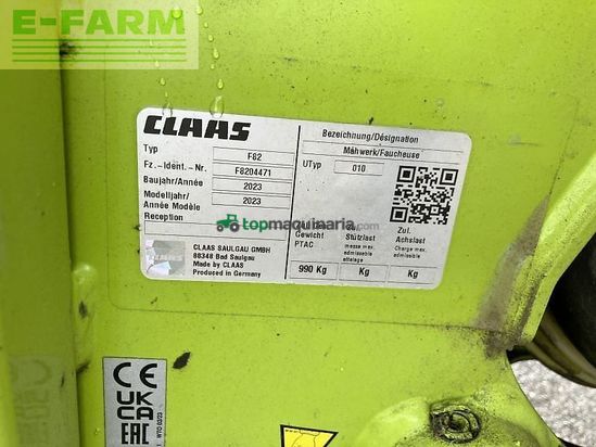 Cortacésped manual - Claas - disco 3600 contour heck