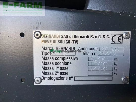 Remolqu agrícola - Bernardi - e 15, heckkipper