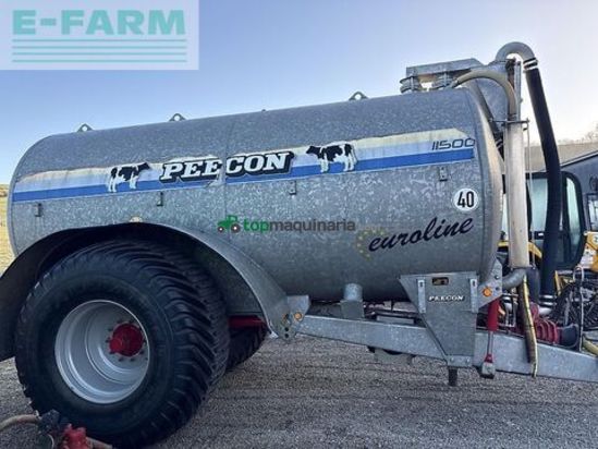 Cisterna - Peecon - euroline 11500 mit schiebeachse und 4 punkt aufn