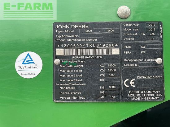 Cosechadora de Cereal - John Deere - 9600i