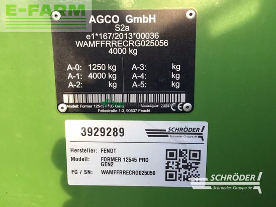 Henificador - Fendt - former 12545 pro gen2