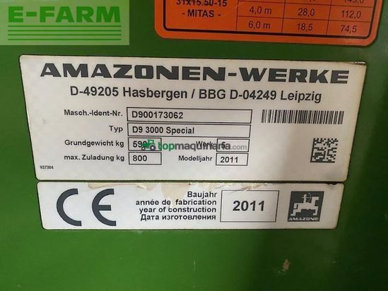 Sembradora - Amazone - d9 3000 special