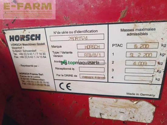 Cultivador - Horsch - joker 8rt